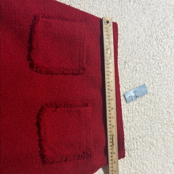 LOFT Red A-Line Mini Skirt Casual - Picture 6 of 9